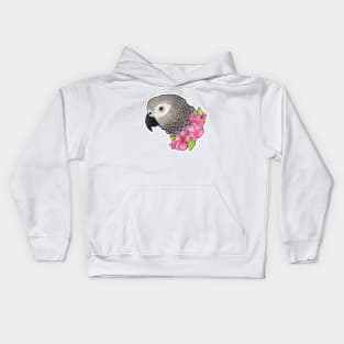 Cute African Grey Kids Hoodie